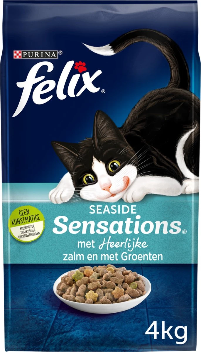 Felix Seaside Sensations - Katten Droogvoer - Zalm, Koolvis &groenten - 4kg 9 Felix Seaside Sensations - Katten Droogvoer - Zalm, Koolvis &groenten - 4kg - Image 9