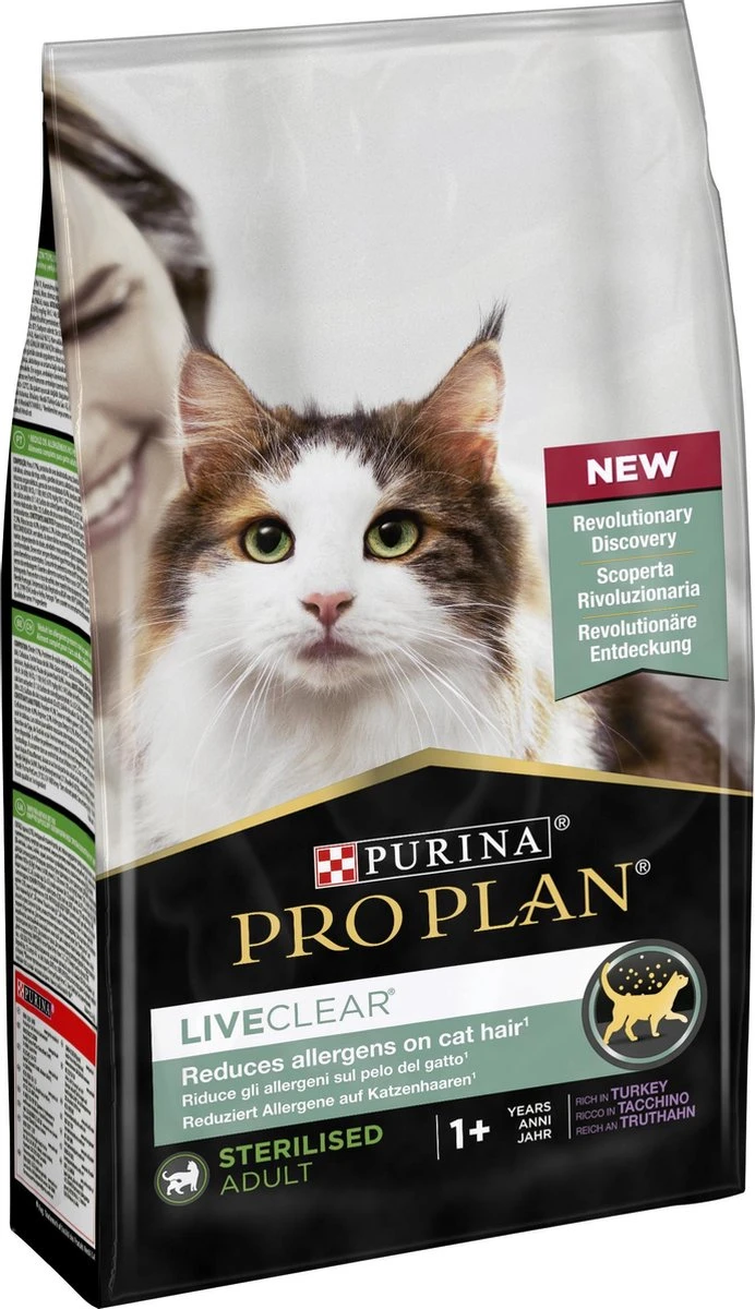 Pro Plan Adult LiveClear Katten Droogvoer - Kalkoen - 1,4 Kg 1 Pro Plan Adult LiveClear Katten Droogvoer - Kalkoen - 1,4 Kg
