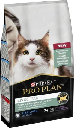 Pro Plan Senior LiveClear Katten Droogvoer - Kalkoen - 1,4 Kg