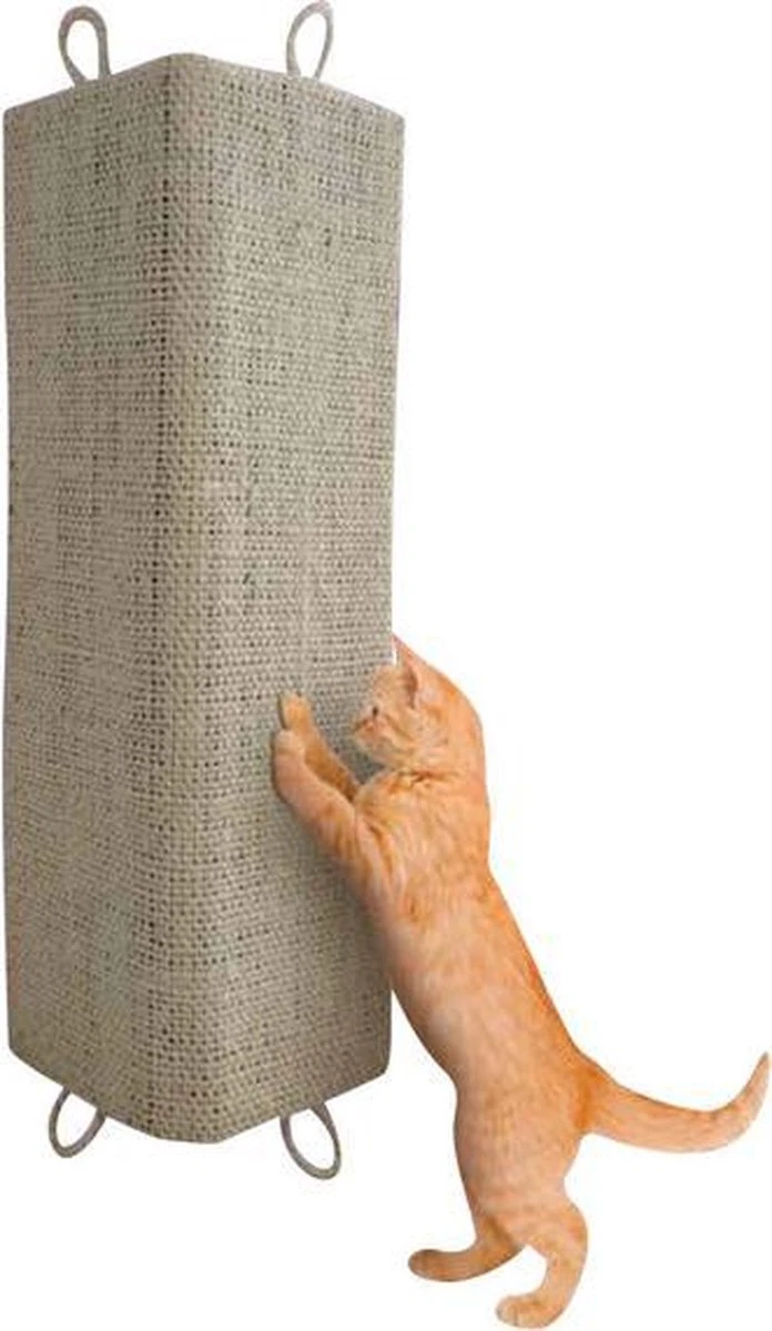 Adori Krabplank Hoek - Krabpaal - Beige - 28 X 80 Cm 1 Adori Krabplank Hoek - Krabpaal - Beige - 28 X 80 Cm