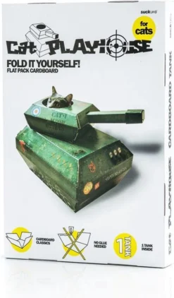 Suck UK Kat Schouwburg Karton Tank Groen -Merkloos Verkoop 703x1200 2