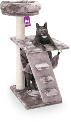 Petrebels Seattle 89 Krabpaal - Cappuccino - Met Hangmat - 48 X 35 X 89 Cm