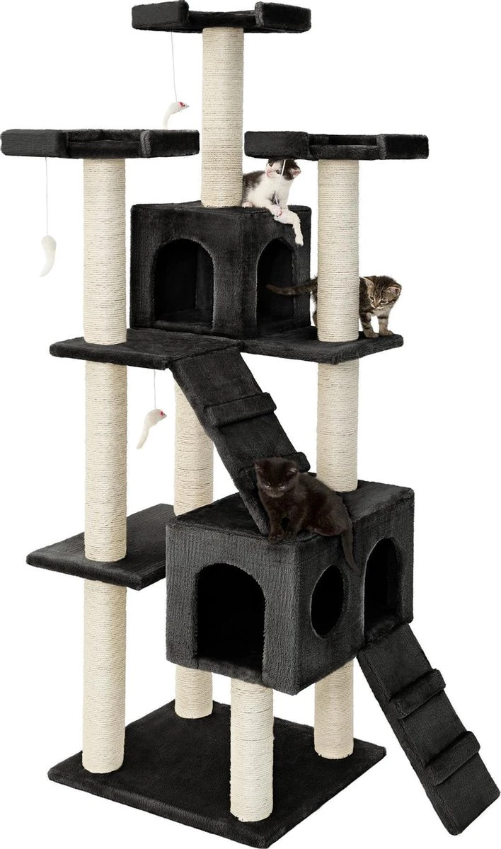 Krabpaal Knuti, Zwart 186 Cm Hoog 400560 9 Krabpaal Knuti, Zwart 186 Cm Hoog 400560 - Afbeelding 9