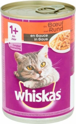 Whiskas Natvoer - Adult - Rund - 12 X 400 Gr 6 Whiskas Natvoer - Adult - Rund - 12 X 400 Gr -Merkloos Verkoop 739x1200