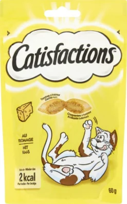 Catisfactions Kattensnoepjes - Kaas - Kattensnack - 60 G - 1 Zakje -Merkloos Verkoop 746x1200 1