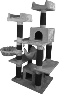 Adori Krabpaal Mosey - Krabpaal - 60*70*160 Cm 31.2 Kg Grijs Zwart