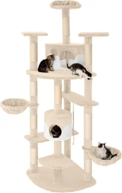 TecTake Nelly Krabpaal - 204 Cm - Beige 25 TecTake Nelly Krabpaal - 204 Cm - Beige -Merkloos Verkoop 757x1200