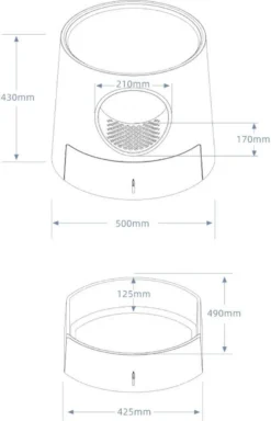 A Sunny Day Kattenbak Met Lade, Bedje En Krabplank - Inclusief Schepje - Design Kattenbak - Wit - Dichte Kattenbak - Kattenbak Gesloten -Merkloos Verkoop 771x1200 1