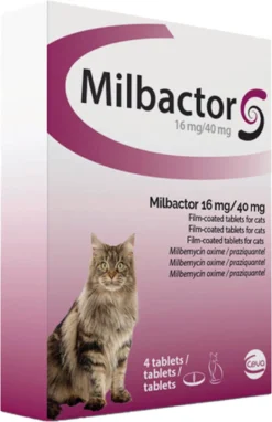 Milbactor Grote Katten 4 Tabletten