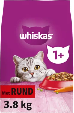 Whiskas 1+ Adult Katten Droogvoer - Rund - 3,8 Kg 10 Whiskas 1+ Adult Katten Droogvoer - Rund - 3,8 Kg -Merkloos Verkoop 781x1200