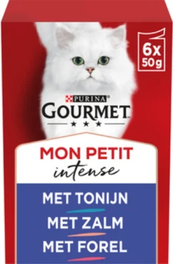Gourmet Mon Petit Intense - Kattenvoer Natvoer - Vis - 24 X 50 Gr