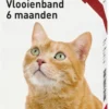 Beaphar Vlooienband Kat - Rood - 1 Stuk