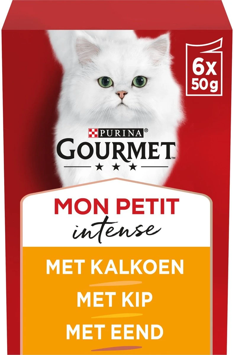 Gourmet Mon Petit Intense - Kattenvoer Natvoer - Gevogelte - 24 X 50 Gr 1 Gourmet Mon Petit Intense - Kattenvoer Natvoer - Gevogelte - 24 X 50 Gr
