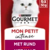 Gourmet Mon Petit Intense - Kattenvoer Natvoer - Vlees - 24 X 50 Gr