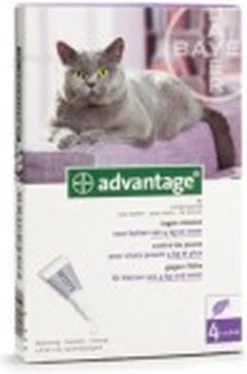 Bayer Anti Vlooienmiddel Advantage 80 > 4 Kg - 4 X 0,8 Ml -Merkloos Verkoop 792x1200 1