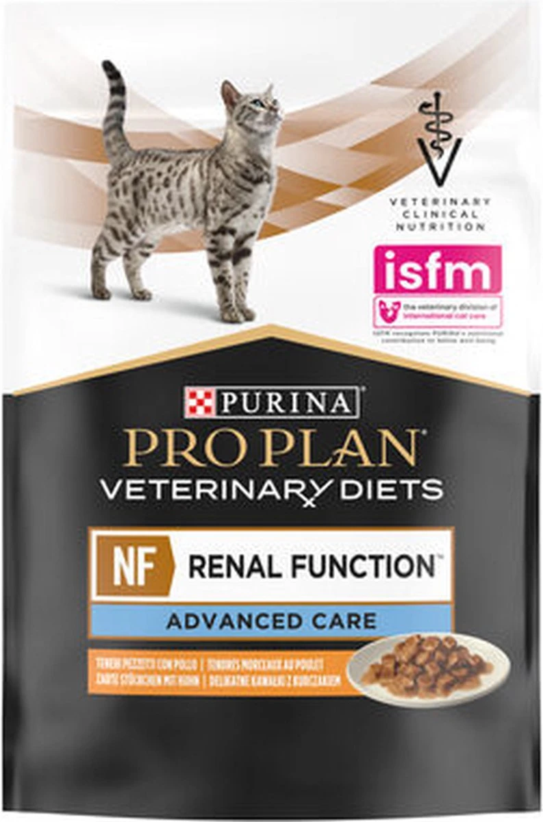 Purina Pro Plan VD NF Renal Function Kat Pouch Kip - 10 X 85 G 1 Purina Pro Plan VD NF Renal Function Kat Pouch Kip - 10 X 85 G