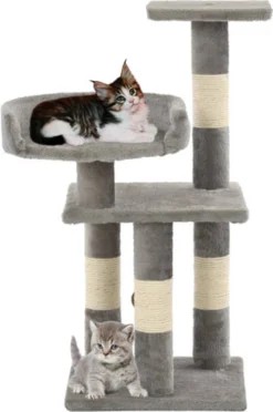 VidaXL Kattenkrabpaal Met Sisal Krabpalen 65 Cm Grijs -Merkloos Verkoop 797x1200 5