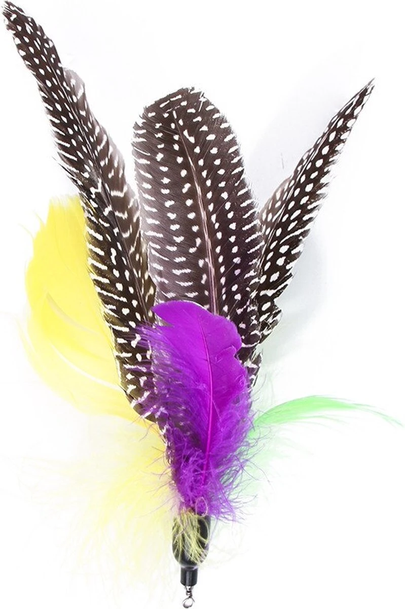 Merkloos Kattenhengel Met 10 Opzetstukjes - Kat Speelhengel Met Veren - Speelgoed Hengel Voor Katten – Kittenspeeltjes Met Veer – Kattenspeelgoed – Katten Speeltjes 4 Merkloos Kattenhengel Met 10 Opzetstukjes - Kat Speelhengel Met Veren - Speelgoed Hengel Voor Katten – Kittenspeeltjes Met Veer – Kattenspeelgoed – Katten Speeltjes - Image 4