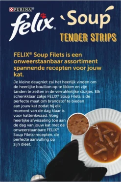 Felix Soup Tender Strips Met Rund, Kip & Lam - Katten Natvoer - 24 X 48g -Merkloos Verkoop 800x1200 2