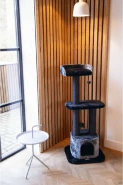 Beeztees Bondica - Krabpaal - Zwart/Grijs - 50x50x120 Cm -Merkloos Verkoop 802x1200 8