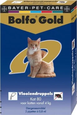 Bayer Bolfo Gold 80 Anti Vlooienmiddel - Kat - > 4 Kg - 4 Pipetten -Merkloos Verkoop 808x1200 3