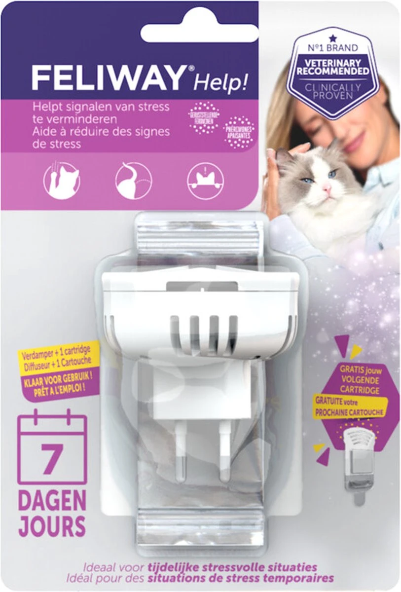 Feliway Help! - Verdamper + Cartridge - 7 Dagen - Kat - Tijdelijke Spannende Situaties Voor Je Kat 8 Feliway Help! - Verdamper + Cartridge - 7 Dagen - Kat - Tijdelijke Spannende Situaties Voor Je Kat - Image 8