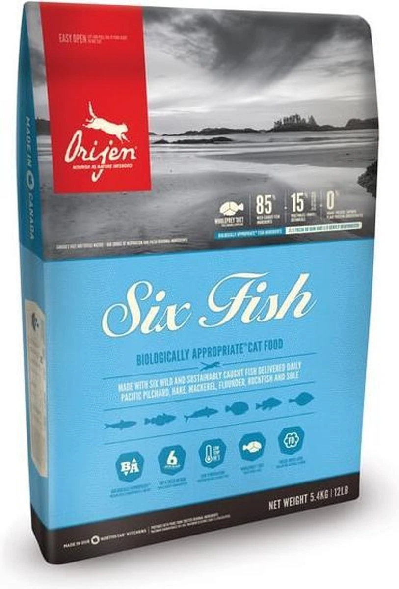 Orijen Kattenvoer Whole Prey Six Fish 5,4 Kg 18 Orijen Kattenvoer Whole Prey Six Fish 5,4 Kg - Image 18