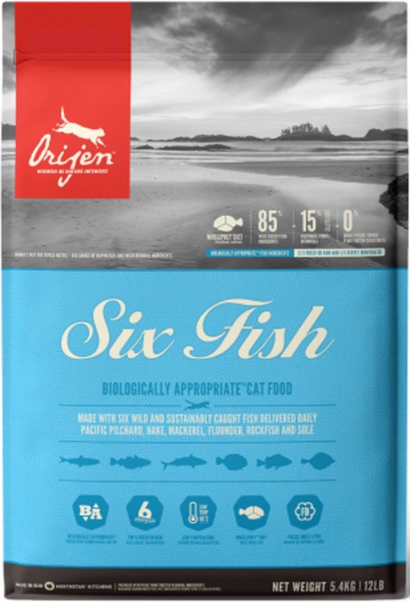 Orijen Kattenvoer Whole Prey Six Fish 5,4 Kg 7 Orijen Kattenvoer Whole Prey Six Fish 5,4 Kg - Image 7