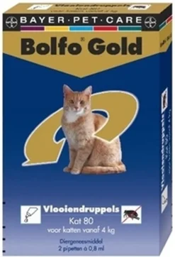 Bayer Bolfo Gold 80 Anti Vlooienmiddel - Kat - >4 Kg - 2 Pipetten -Merkloos Verkoop 818x1200 6