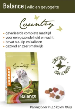 Fokker Country Balance - Wild En Gevogelte - Kattenvoer - 10 Kg -Merkloos Verkoop 824x1200 1