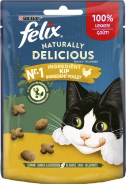 Felix Naturally Delicious Kip & Catnip - Kattensnacks - 8 X 50g -Merkloos Verkoop 826x1200 2