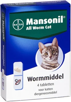 Mansonil All Worm Cat Ontworming - Kat - 4 Tabletten -Merkloos Verkoop 830x1200 3