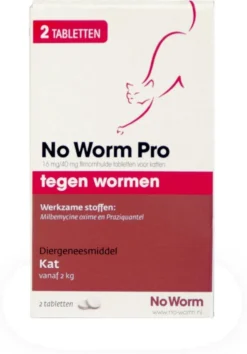 Exil No Worm Pro - Kat - 2 Tabletten -Merkloos Verkoop 837x1200