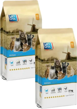Carocroc Kitten - Kattenvoer - 2 X 2 Kg