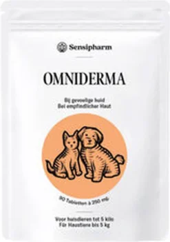 Sensipharm Omniderma Voor Kat, Hondje, Cavia, Konijn - Voedingssupplement Voor Huid En Vacht, Bij Jeuk, Eczeem & Hotspot - 90 Tabletten à 250 Mg -Merkloos Verkoop 844x1200 3