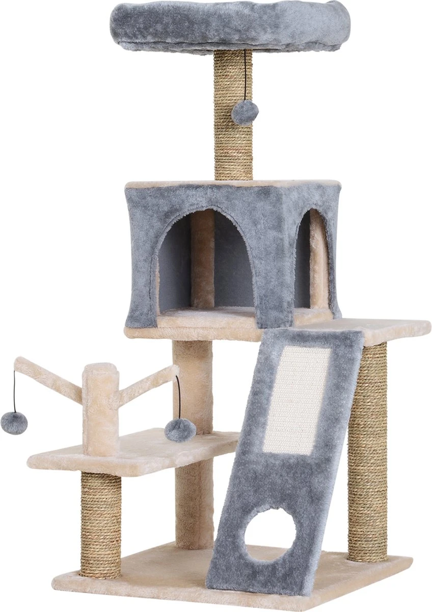 PawHut Kattenboom Klimboom Met Kattengrot Krabboom Kattenhuis Krabpaal D30-220 7 PawHut Kattenboom Klimboom Met Kattengrot Krabboom Kattenhuis Krabpaal D30-220 - Image 7