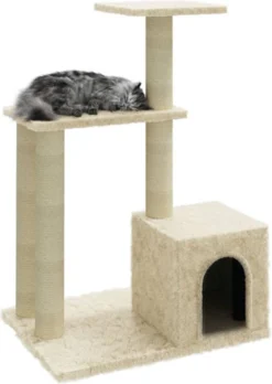 VidaXL Kattenmeubel Met Sisal Krabpalen 71 Cm Crèmekleurig 13 VidaXL Kattenmeubel Met Sisal Krabpalen 71 Cm Crèmekleurig -Merkloos Verkoop 852x1200 6