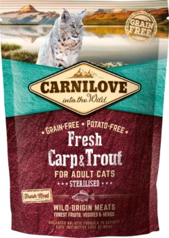 Carnilove Cat Grain Free Fresh Carp & Trout 6 Kg - Kat -Merkloos Verkoop 853x1200 1