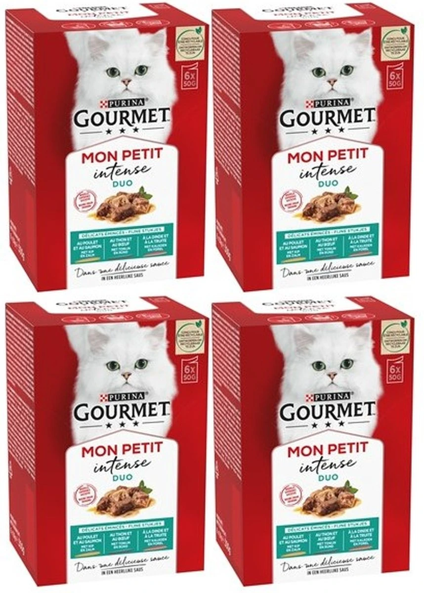 Gourmet Mon Petit Intense - Kattenvoer Natvoer - Duo Vis/Vlees - 24 X 50 Gr 2 Gourmet Mon Petit Intense - Kattenvoer Natvoer - Duo Vis/Vlees - 24 X 50 Gr - Image 2