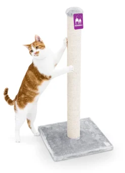 Petrebels Maine 90 Krabpaal - Grijs - 40 X 40 X 90 Cm - Extra Stabiel