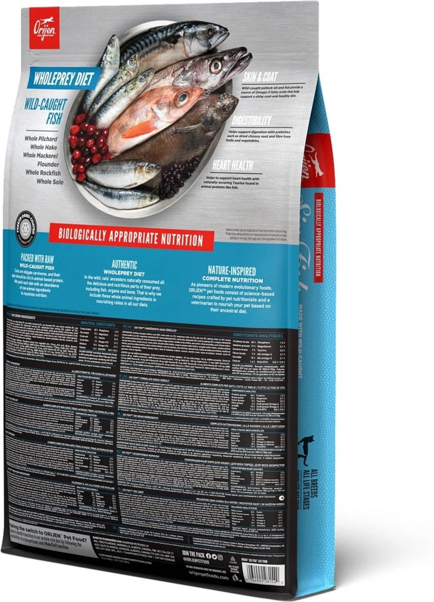 Orijen Kattenvoer Whole Prey Six Fish 5,4 Kg 5 Orijen Kattenvoer Whole Prey Six Fish 5,4 Kg - Image 5