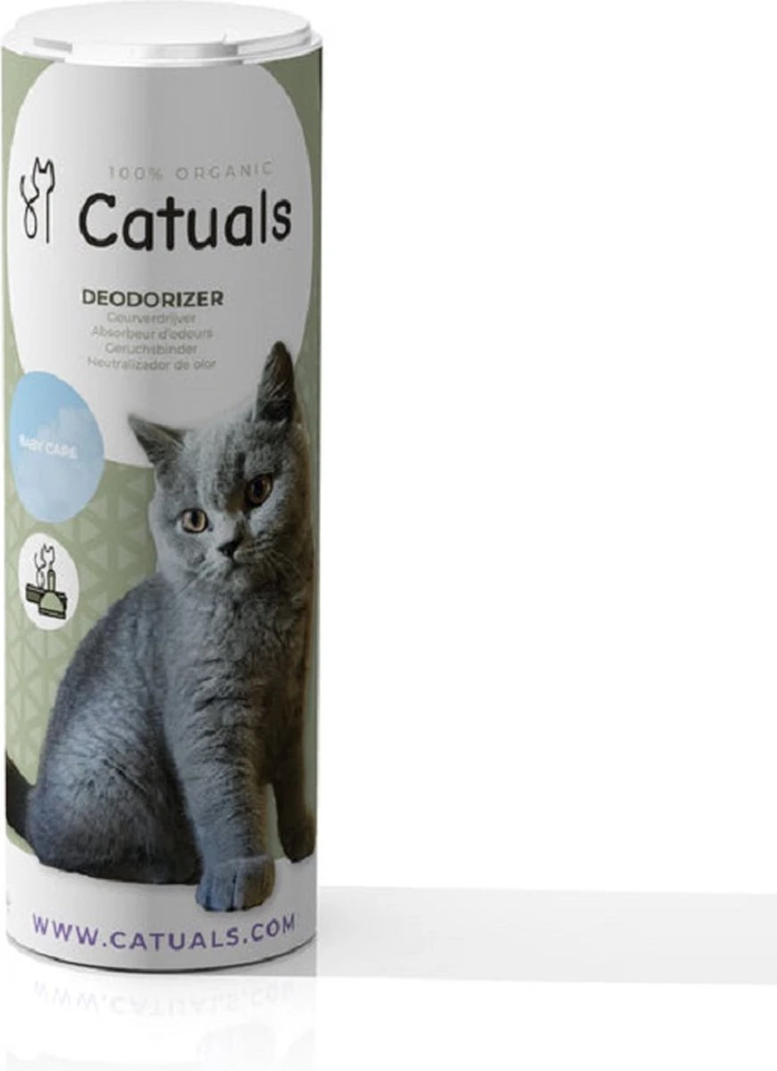 Catuals Kattenbakvulling Geurverdrijver - Neutraliseert Urinegeur Van Katten - Baby Care - 1kg 1 Catuals Kattenbakvulling Geurverdrijver - Neutraliseert Urinegeur Van Katten - Baby Care - 1kg