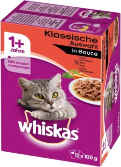 Whiskas Classic Selectie Kattenvoer, Hoogwaardig Nat Voer Voor Volwassen Katten 48 X 100g -Merkloos Verkoop 874x1200