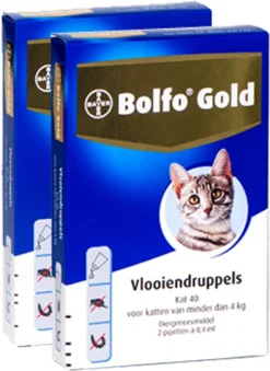 Bayer Bolfo Gold 40 Anti Vlooienmiddel - Kat - 0 Tot 4 Kg - 2 Pipetten -Merkloos Verkoop 875x1200 1