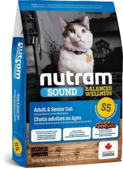 Nutram Kattenvoer Adult & Senior S5 5,4 Kg - Kat -Merkloos Verkoop 878x1200