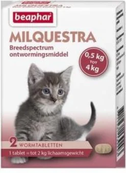 Beaphar Milquestra Kleine Kat/kitten - 0,5 Tot 4 Kg - 2 Tabletten -Merkloos Verkoop 880x1200