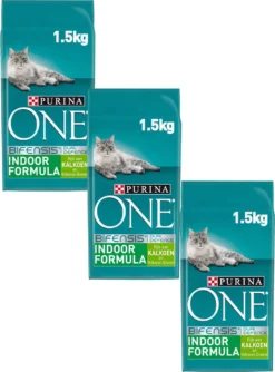Purina One Indoor Formula Kalkoen - Kattenvoer - 3 X 1.5 Kg 7 Purina One Indoor Formula Kalkoen - Kattenvoer - 3 X 1.5 Kg -Merkloos Verkoop 887x1200 2
