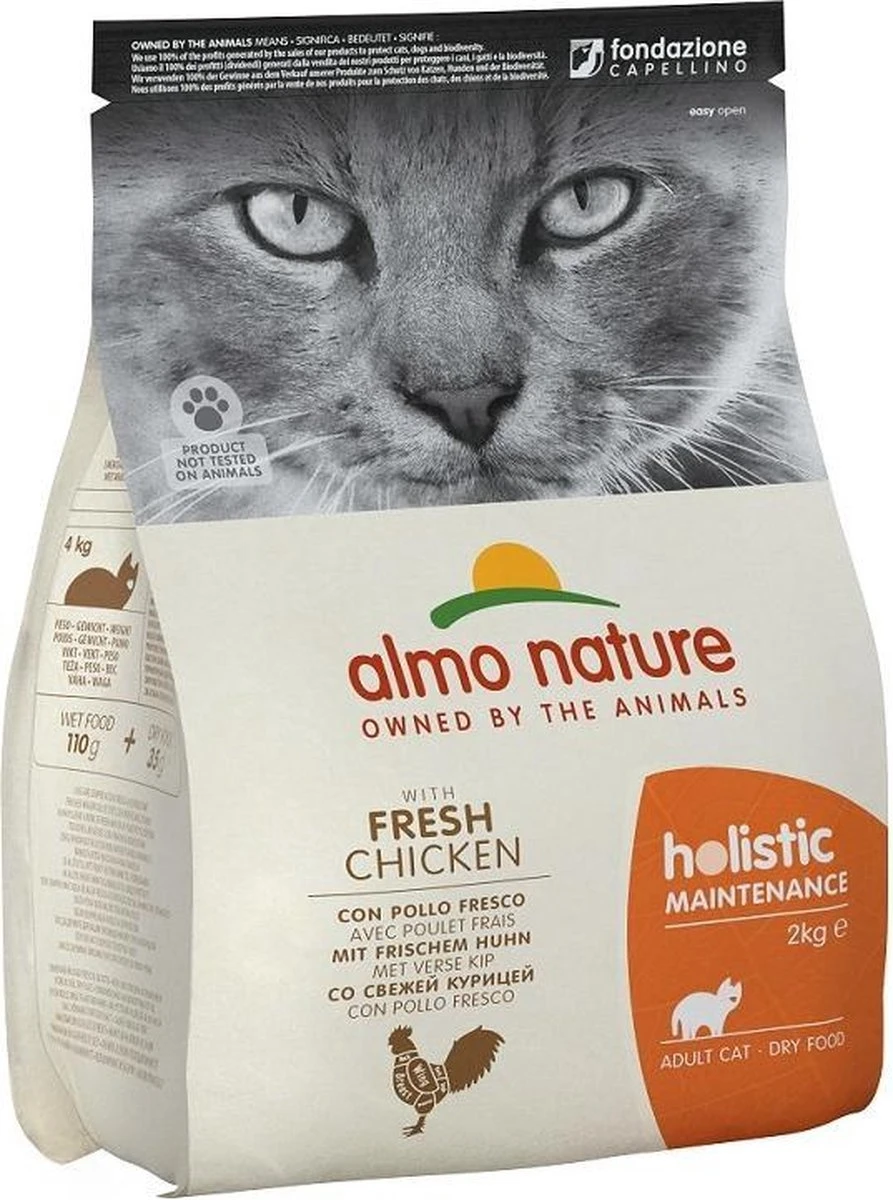 Almo Nature Holistic Droogvoer Voor Volwassen Katten - Kip - In 400gr, 2kg Of 12kg - Holistic Kip - 2kg 5 Almo Nature Holistic Droogvoer Voor Volwassen Katten - Kip - In 400gr, 2kg Of 12kg - Holistic Kip - 2kg - Image 5