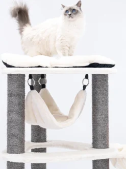 Petrebels Catharina 160 Krabpaal - Creme - 2 Hangmatten - Grote Katten -Merkloos Verkoop 897x1200 4