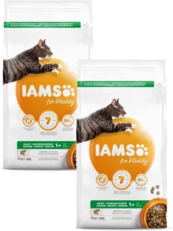 Iams Cat Adult Zalm - Kattenvoer - 2 X 3 Kg